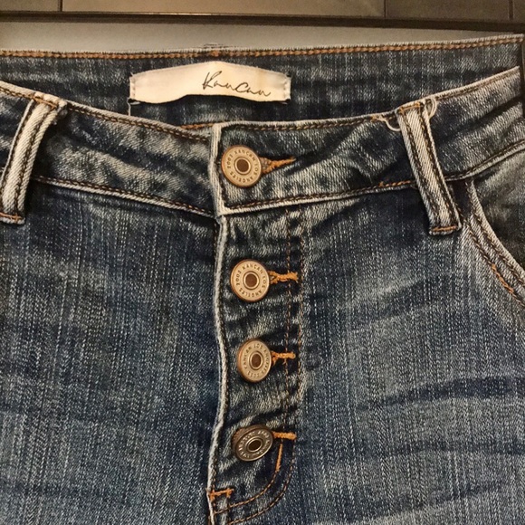 KanCan Distressed Button Fly Jeans - Picture 5 of 8